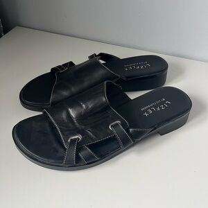 Vintage Liz Claiborne Black Leather Sandals